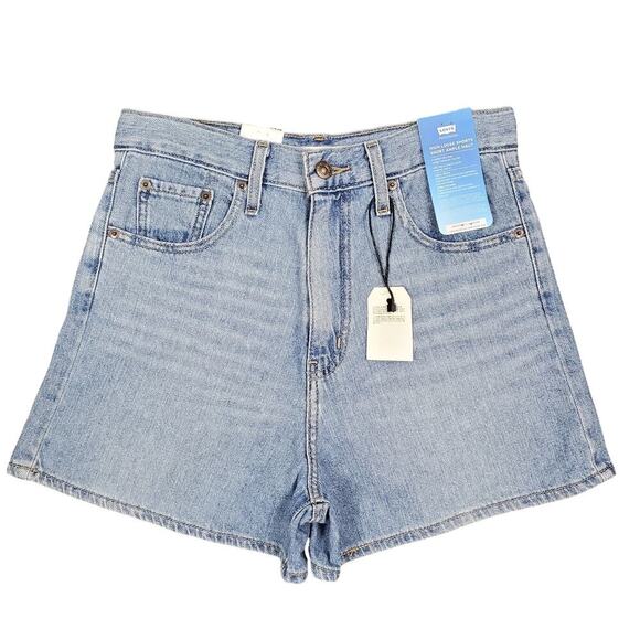 Levi's Premium Denim Super High Rise High Loose Shorts Size 28 New With Tag - Picture 1 of 8